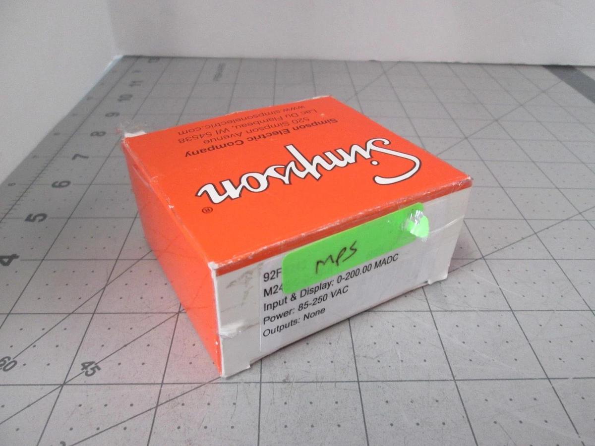 Simpson, Panel Meter, M24500240, New