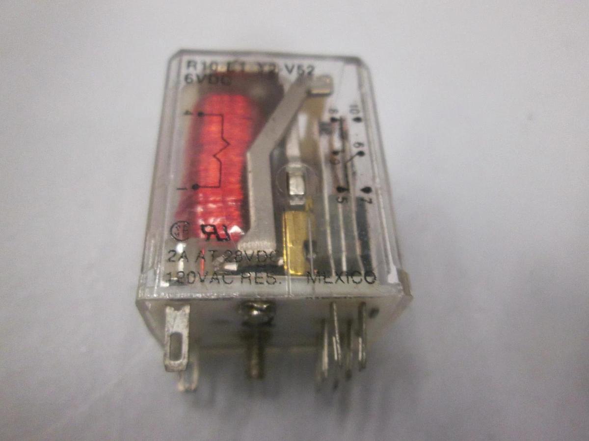 Used Potter & Brumfield, R10-E1-Y2-V52, 6VDC Relay, Used