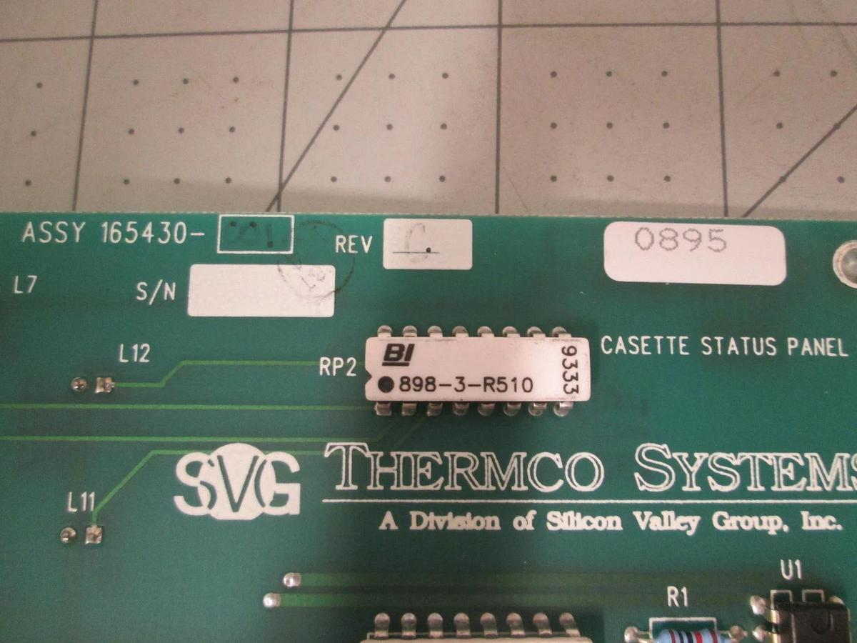Used SVG VTR, 165430-001R, Cassette Status Panel, PCB Assy, New