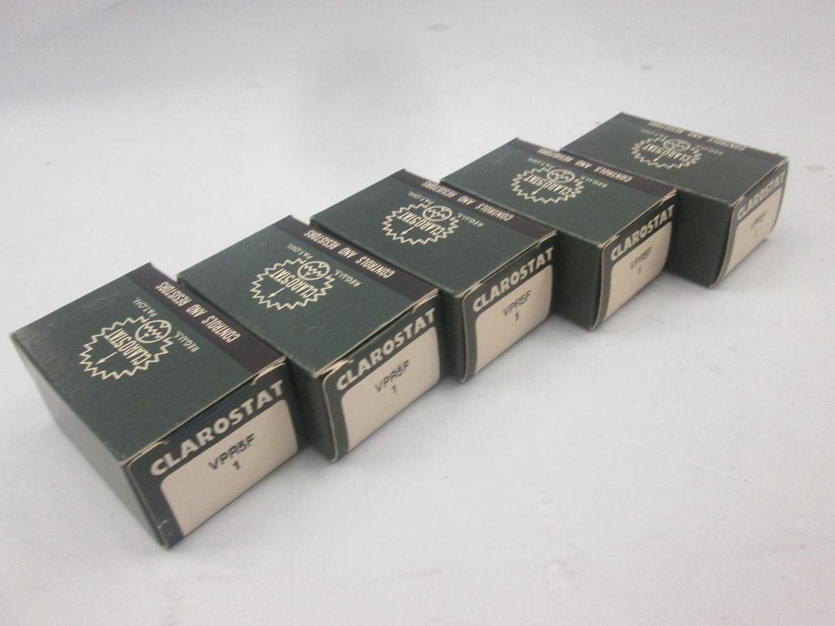 Used Clarostat, VPR5F, OHMS 5K Resistor, New, Lot of 5