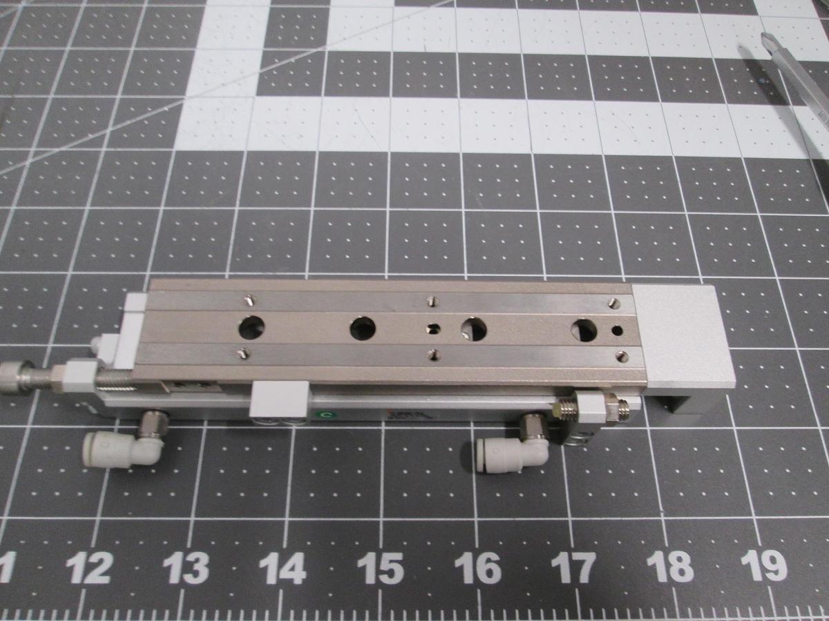 Used SMC 13-MXQ8-75A Clean Series Precision Air Slide Table 8mm Bore 75mm Stroke