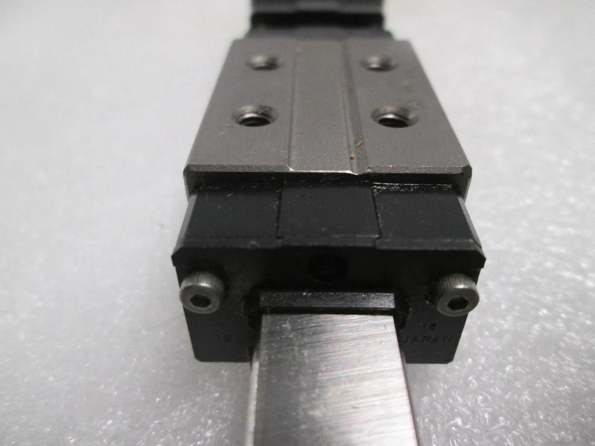 IKO, LRXDG12SL (2), Linear Bearing Guide Block w/ Guide Rail, New