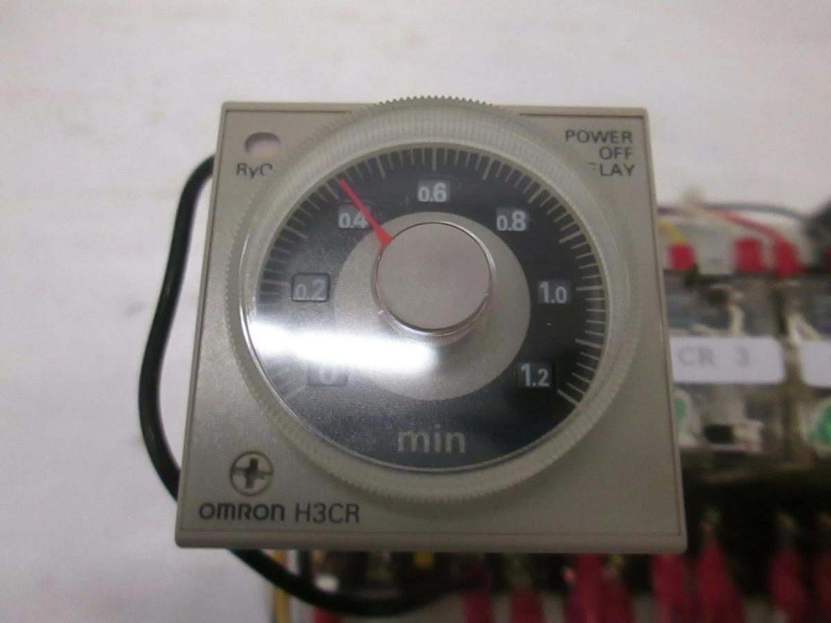 Used Power Supply Assy /w Omron H3CR Relay and Lambda EWS-15-24 Power Pack, Used