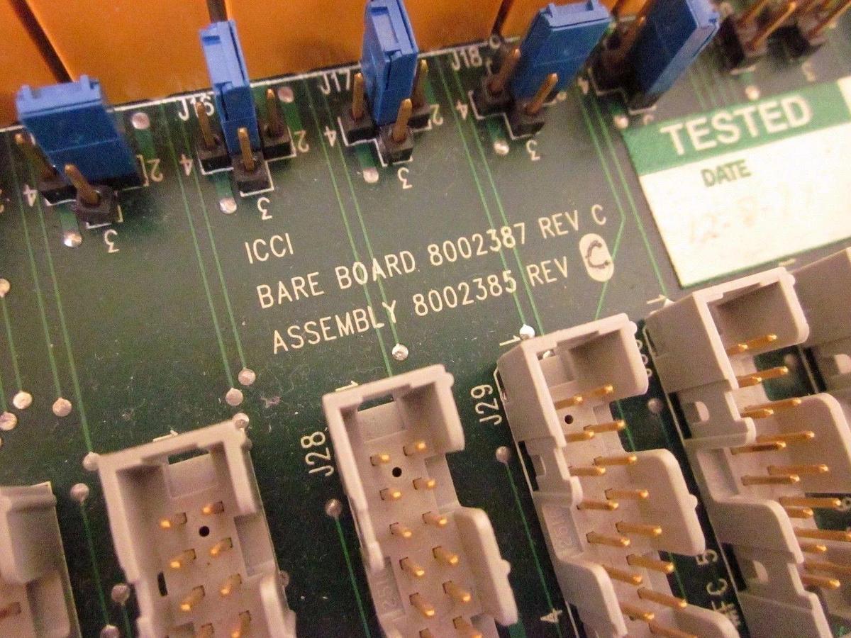 Used ICCI PCB Assembly 8002385 Rev C gas interface board pyro w sheet metal