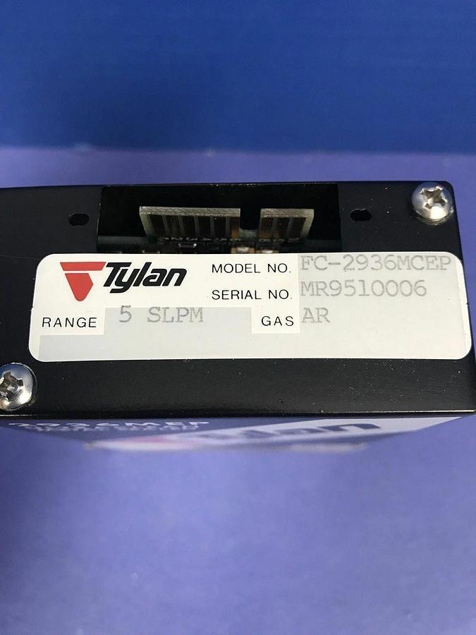 Refurbished Tylan 2936MEP MFC Mass Flow Controller AR, 5 SLPM, Rfrb