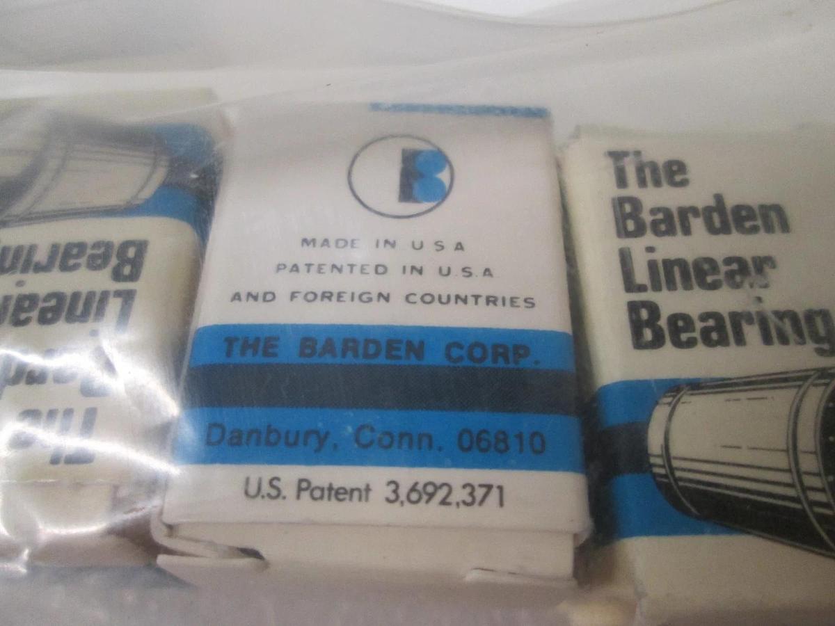 The Barden Corp., 201-219, Linear Bearing, New, Lot of 4