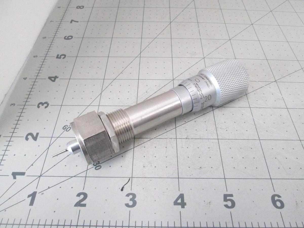 Used Swagelok NUPRO Bellows Sealed Metering Valve, Replacement Handle to Stem Tip