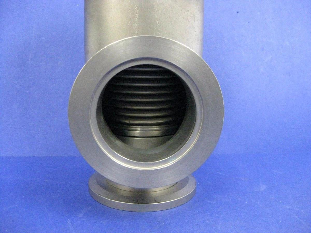 Used MKS HPS V2-840-AM-225-CLVNH Bellows Sealed Vacuum Valve, Right Angle, 3" Used
