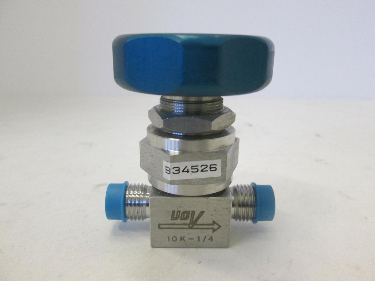 Used Motoyama, 2 Port Valve, SUSF316L, 10K- 1/4, New