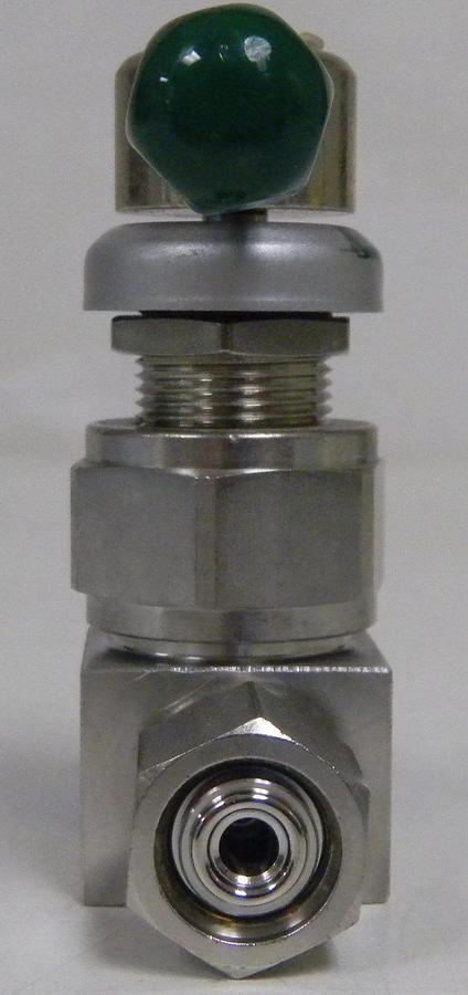 Used Nupro SS-DLV51-ZB Lever Handle Valve, 1/4" FVCR/FVCR, Used