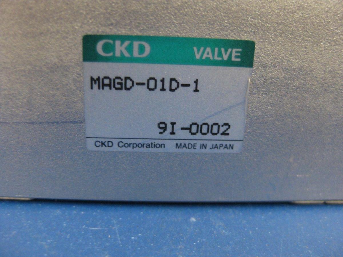 Used CKD MAGD-O1D-1 Air Operated Block Valve, N.C., Lot of 2 Used