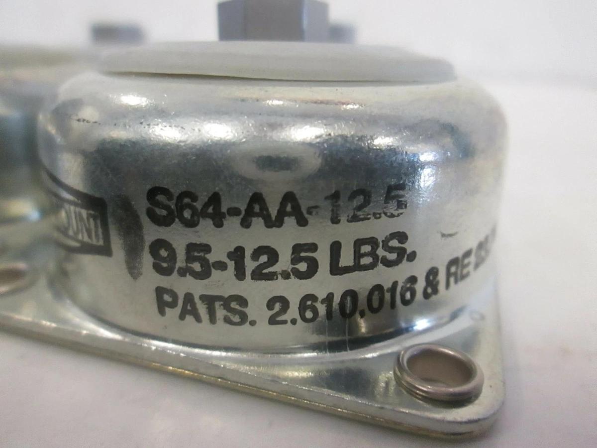 Barry Controls, Cup Mount, S64-AA-12.5, New, Lot of 8