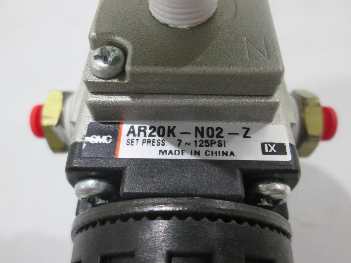 Used SMC, AR20K-N02-Z, Regulator Assy w/ Gauge, Used
