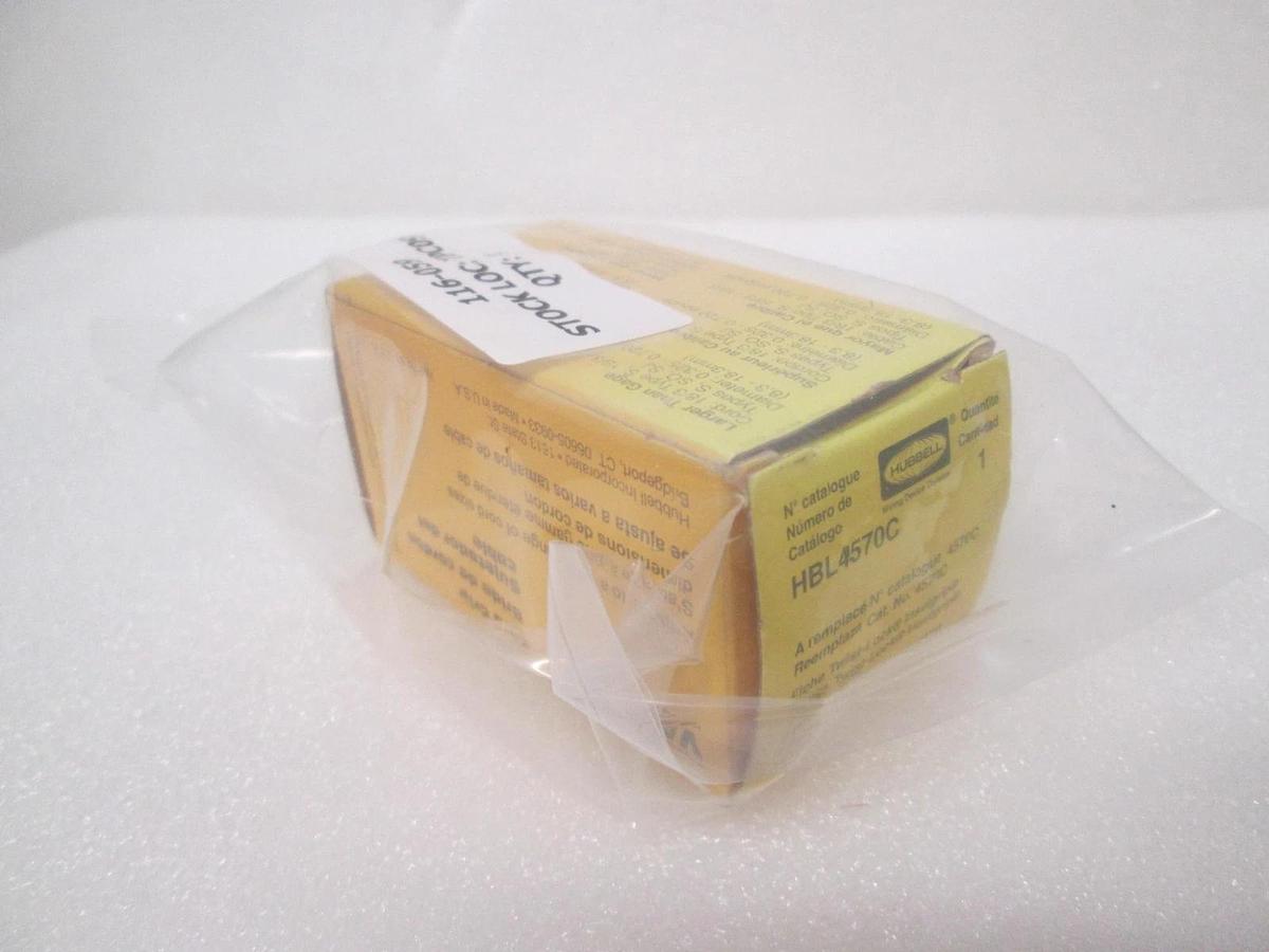 Hubbell, HBL4570C, Twist Lock Plug, 116-059, New