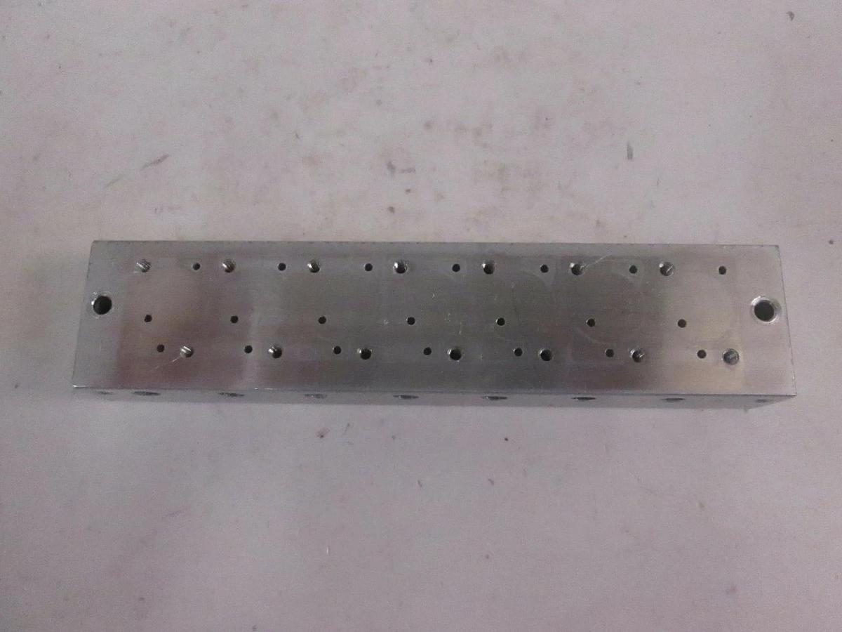 Used SMC K01-024, 7 Position Manifold Block for Valve, Used