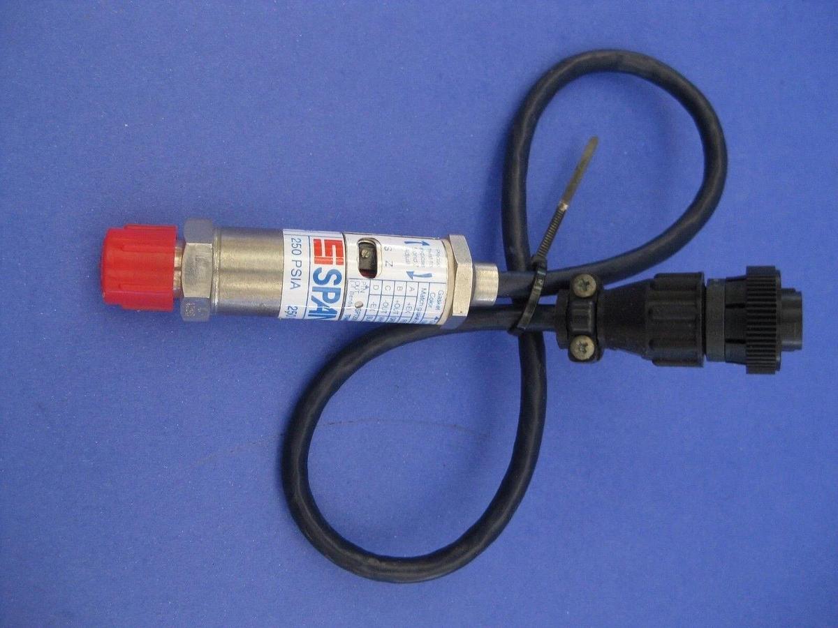 Used SPAN Pressure Transducer, SPT-200, 23-0553, 1/4" Male VCR, 250 psi, Used