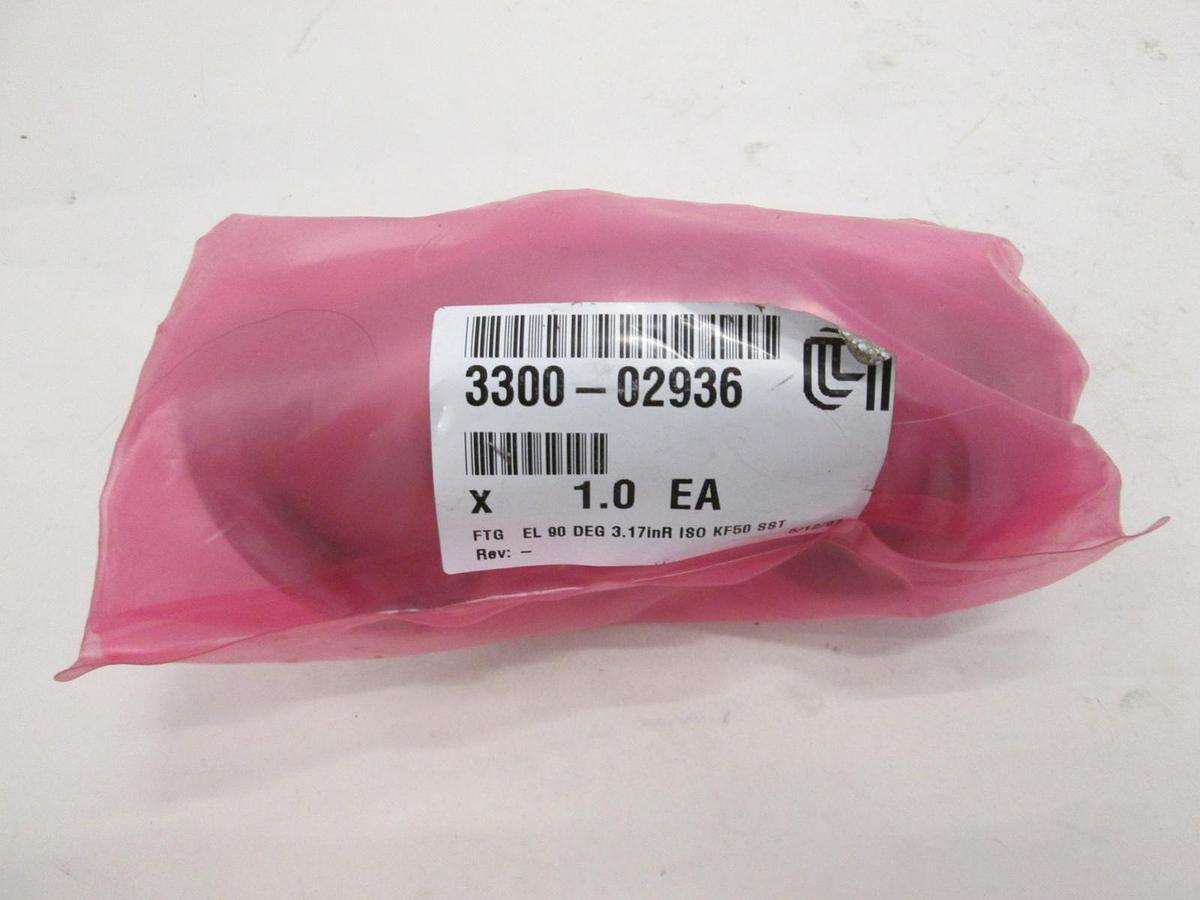 Used AMAT, 3300-02936, FTG EL 90 Deg 3.17inR ISO KF50 SST, New