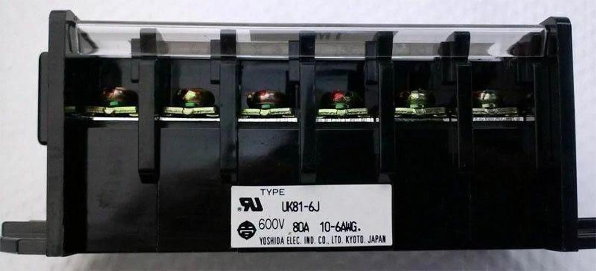 Used TEL Tokyo Electron UK81-6J Utility Box Terminal Block, Used