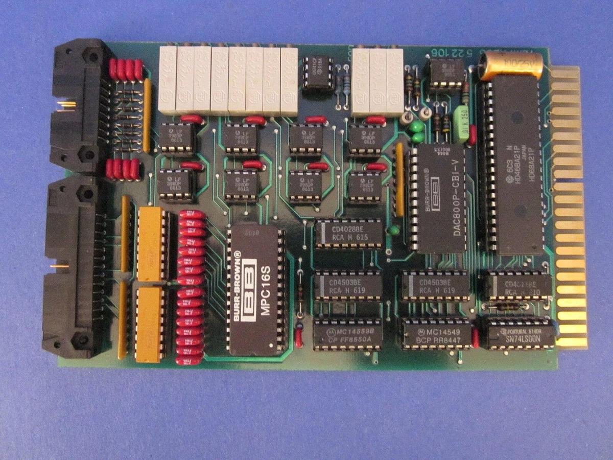 Used Tempress 5 22 106 Analog I/O Card PCB 7.01.075, Used