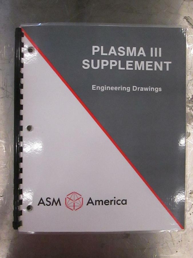 Used ASM America Plasma Enhanced CVD 111 Supplement Engineering Drawings, Used