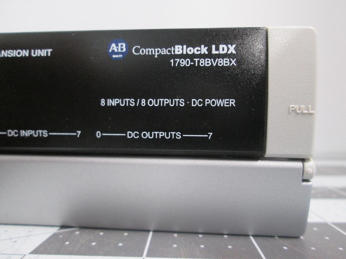 Used Lot of 2 Allen Bradley 1790-T8BV8BX CompactBlock LDX PLC Expansion Units