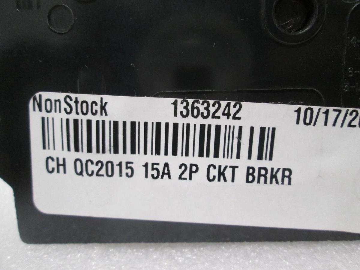Cutler Hammer, Circuit Breaker, QC2015, 2 Pole, 15A, New