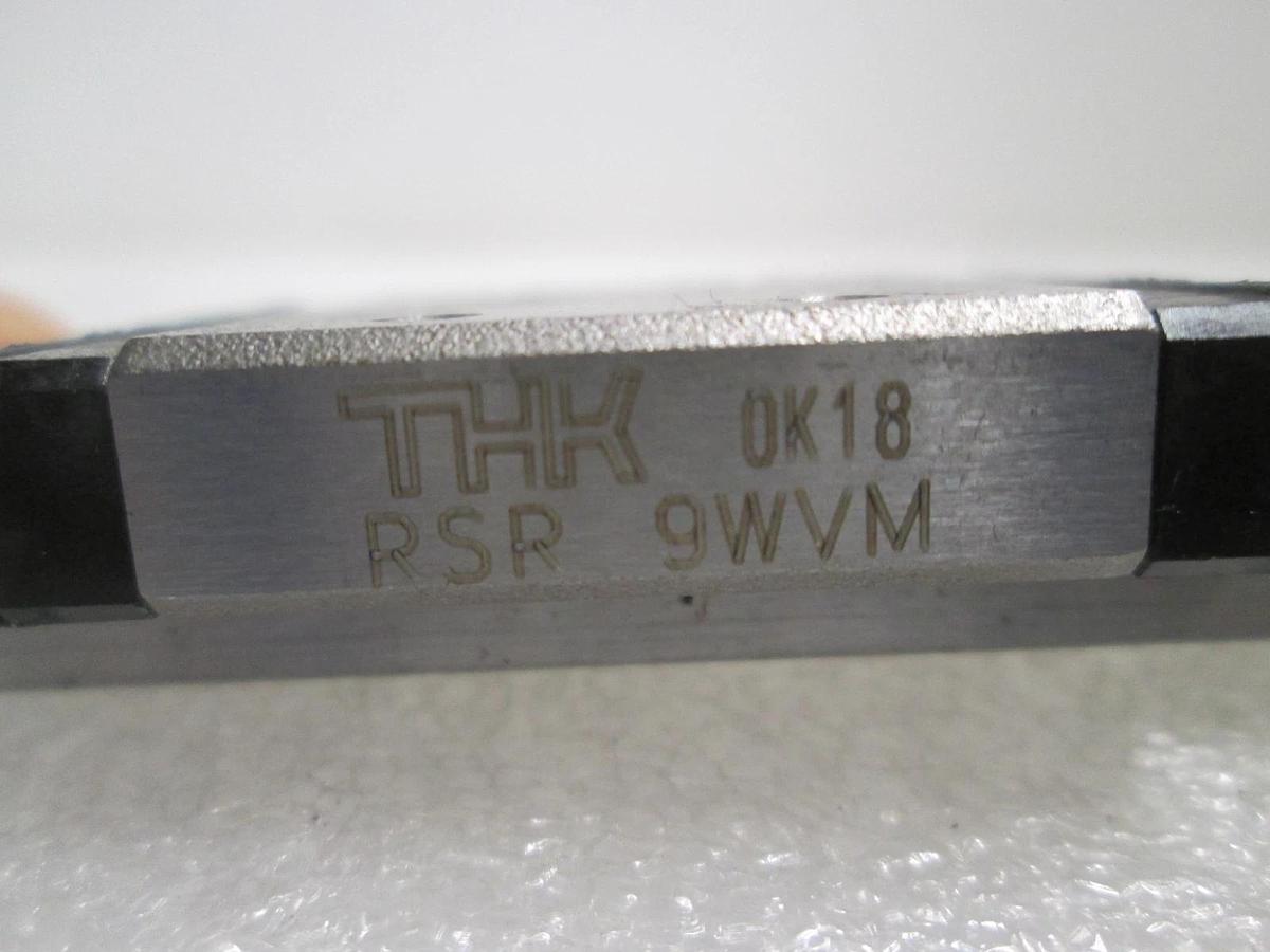 THK, RSR 9WVM, Linear Bearing Guide Block w/ Guide Rail, New