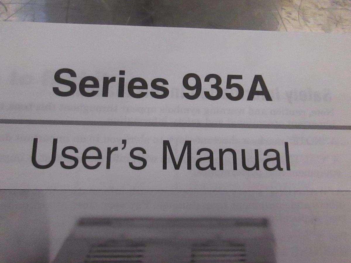 Used Watlow Series 935A User's Manual for Temperature Controller w/ Countdown Timer