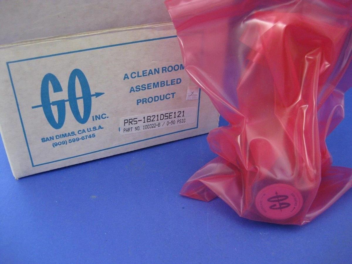 Go Pressure Regulator PR5-1B21D5E121, 3 Ports, 1/4" FVCR, Cleanroom, New
