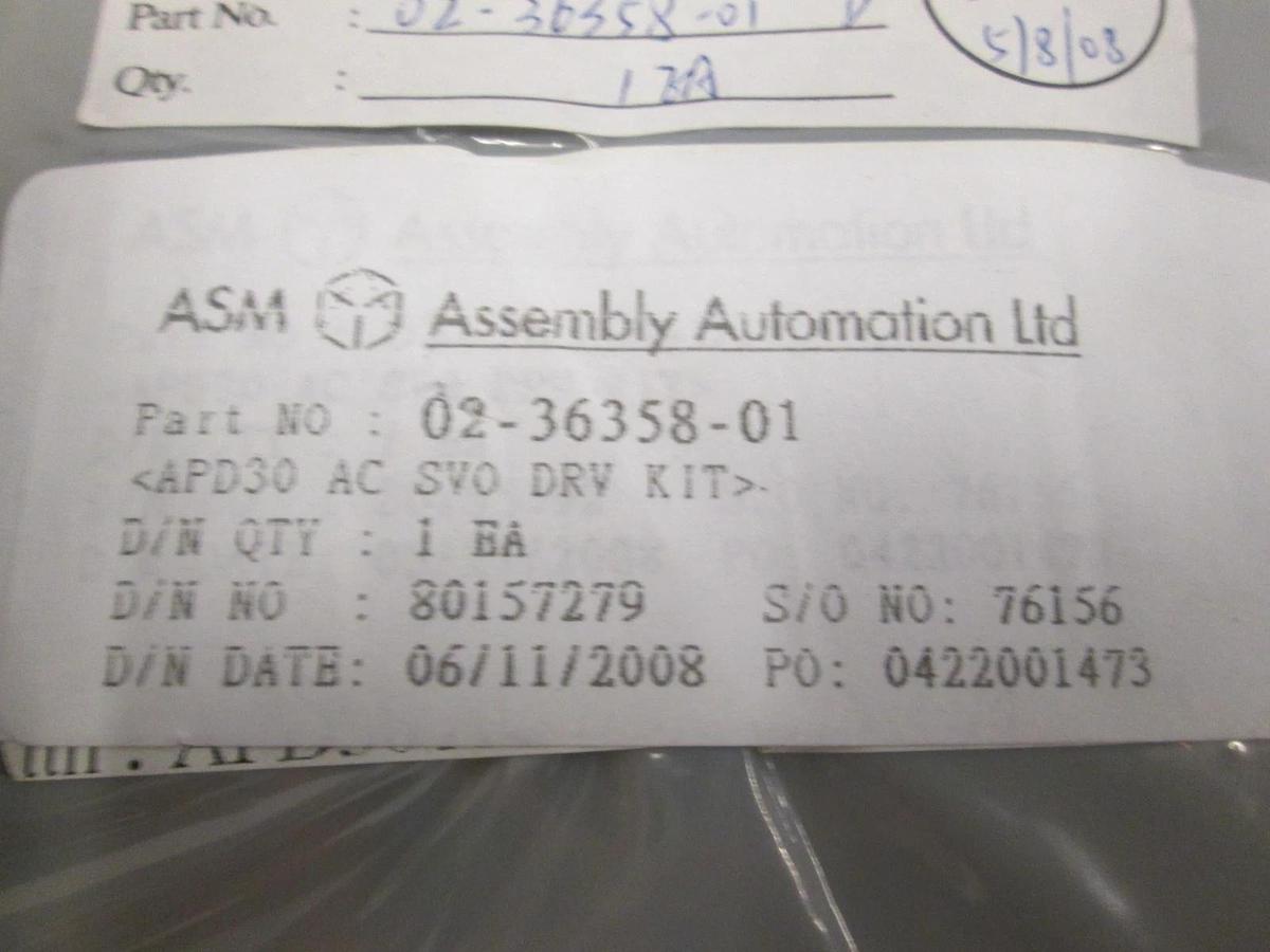 ASM, APD30 AC SVO DRV Kit, 02-36358-01, New