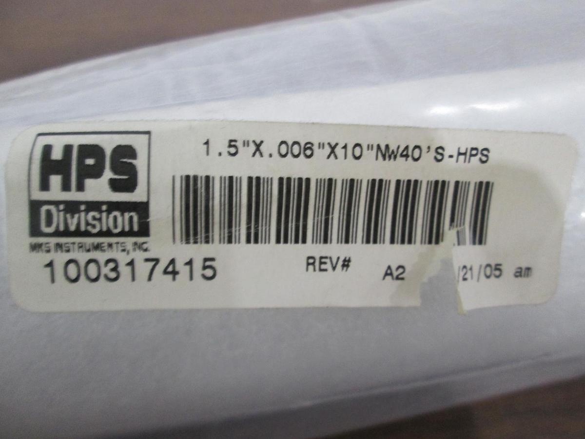 MKS,100317415, 1.5"x .006"x10" NW40.S, Flex Hose, New