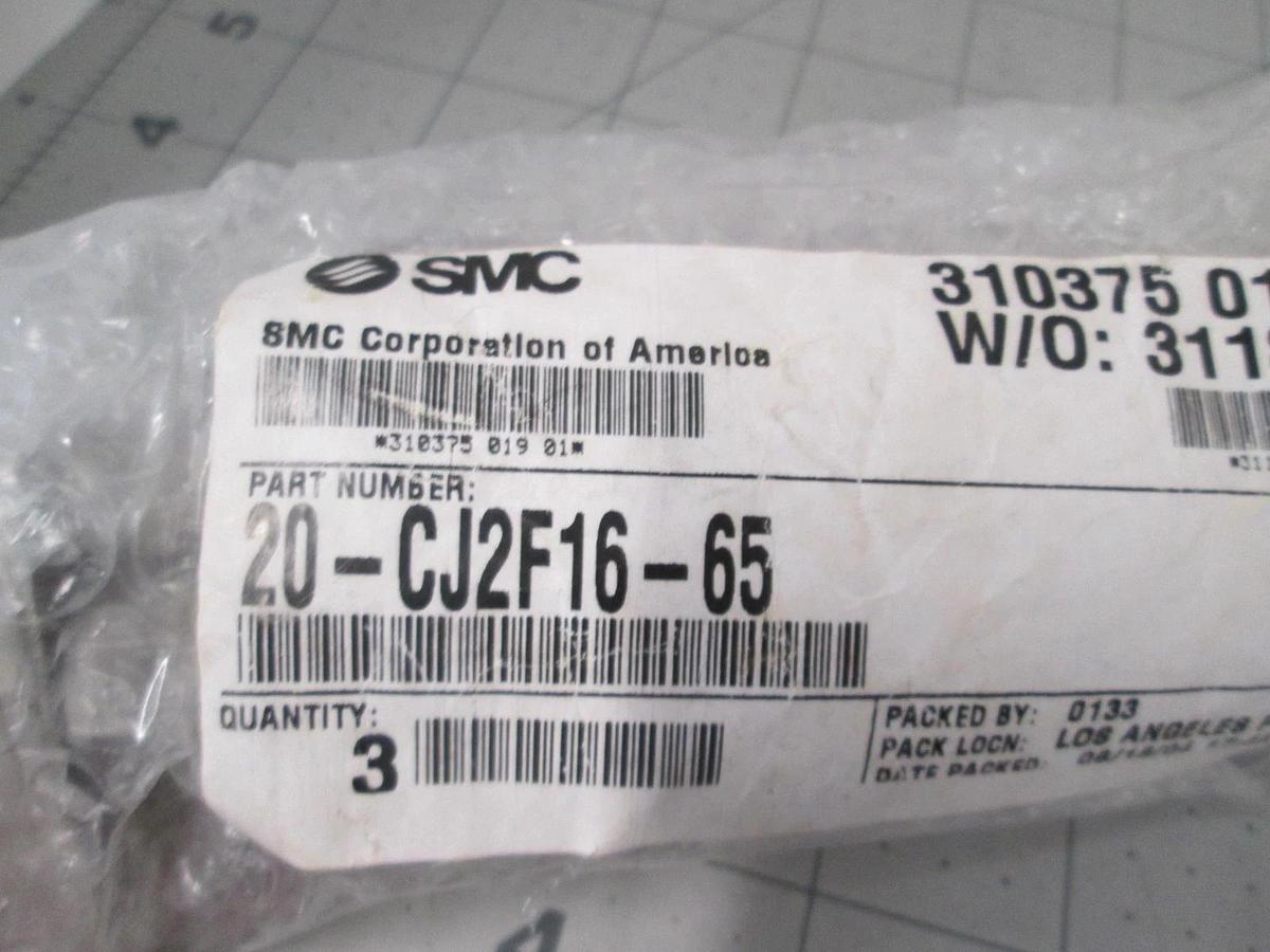 SMC, 20-CJ2F16-65, Pneumatic Air Actuator, New, Lot of 3