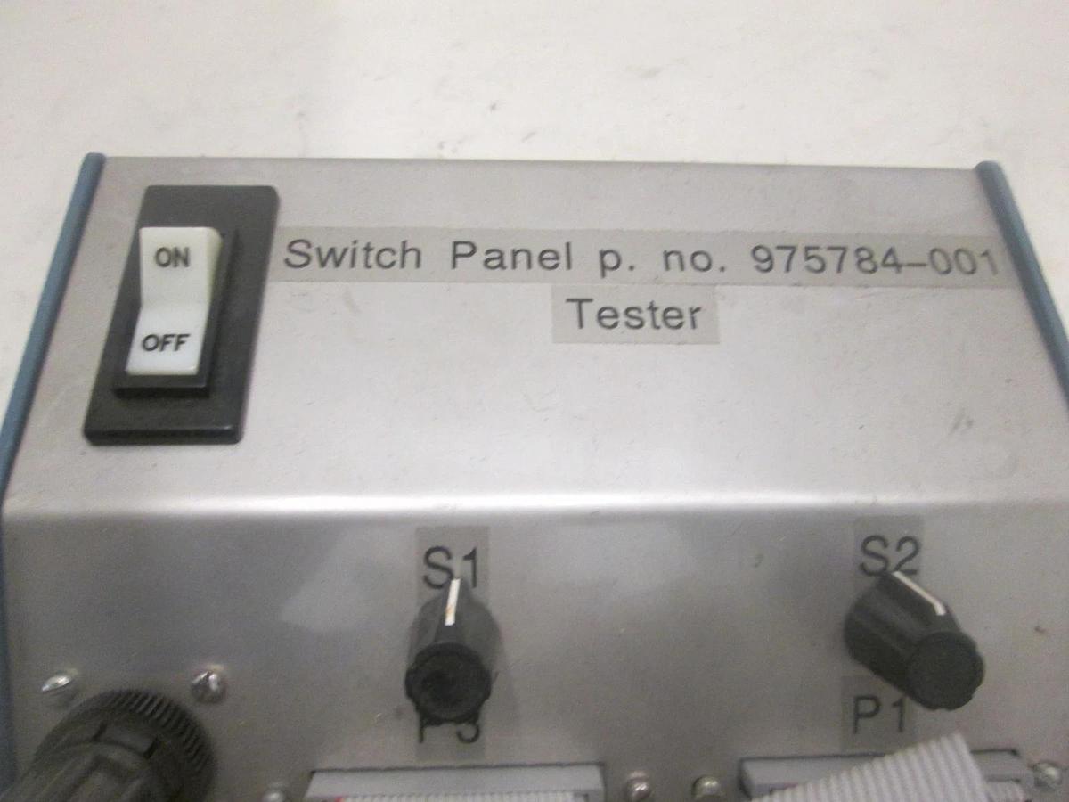 Used WJ 999 Watkins Johnson, 975784-001, Switch Panel Tester w/ Ribbon Cables, Used