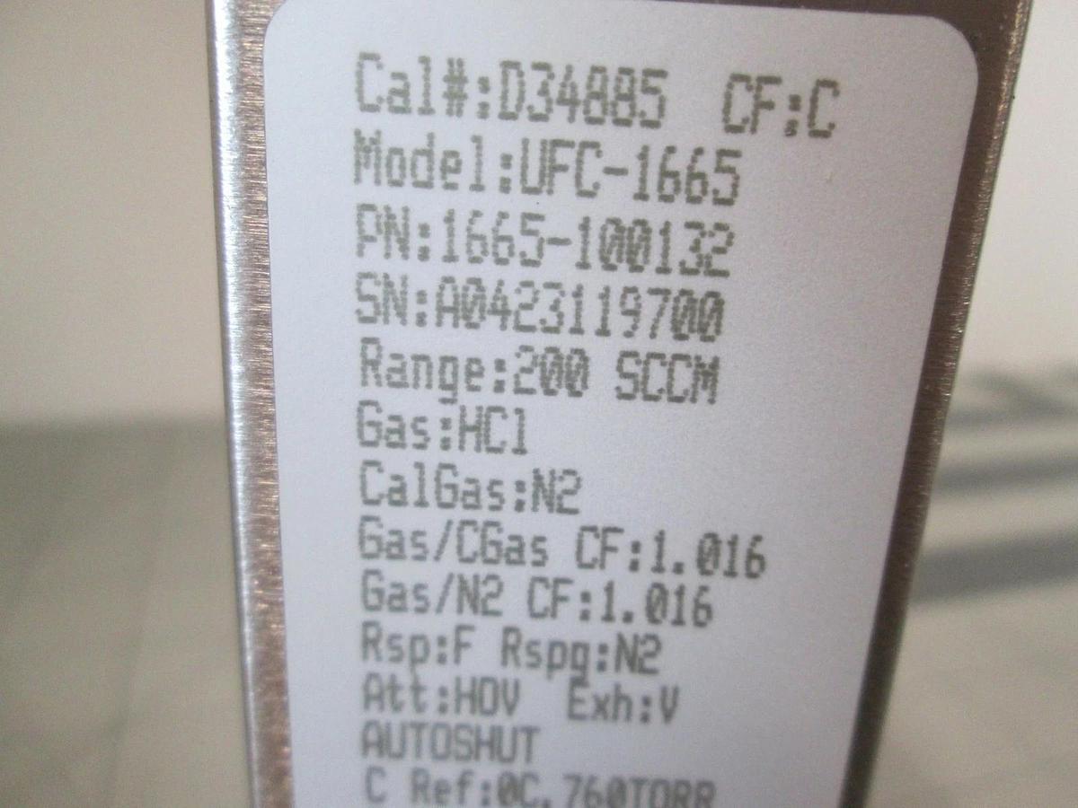 Unit, UFC-1665, HCL, 200 SCCM, Mass Flow Controller, New