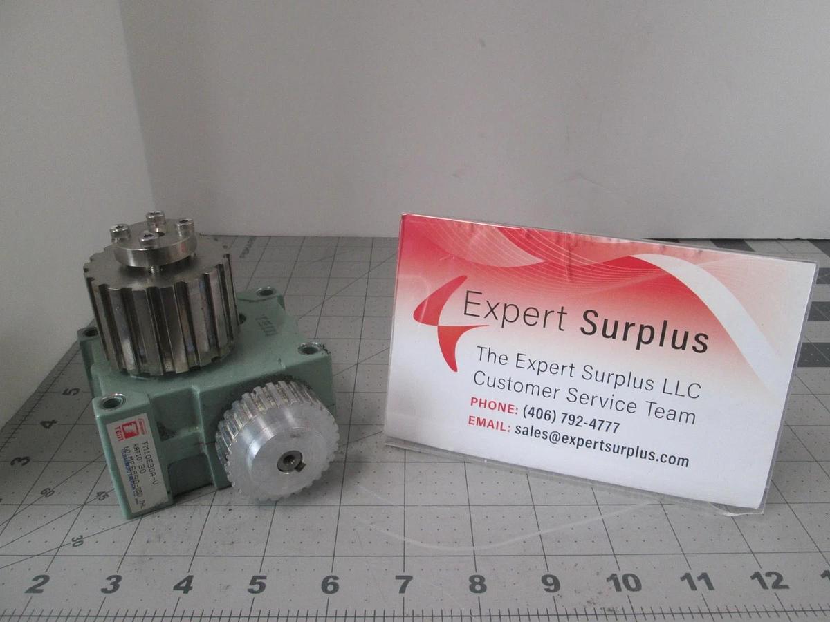 Used Tsubakimoto Emerson, TM10E30A-V, Ratio: 30, ME6590-050 JHL, Gear Reducer, Use