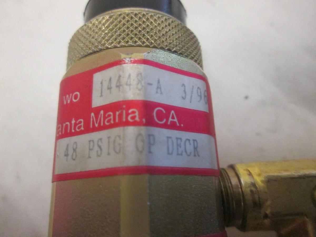 Used Wasco Inc., HE907-58B-X/7596, Vacuum Switch, 125 PSIG, Used