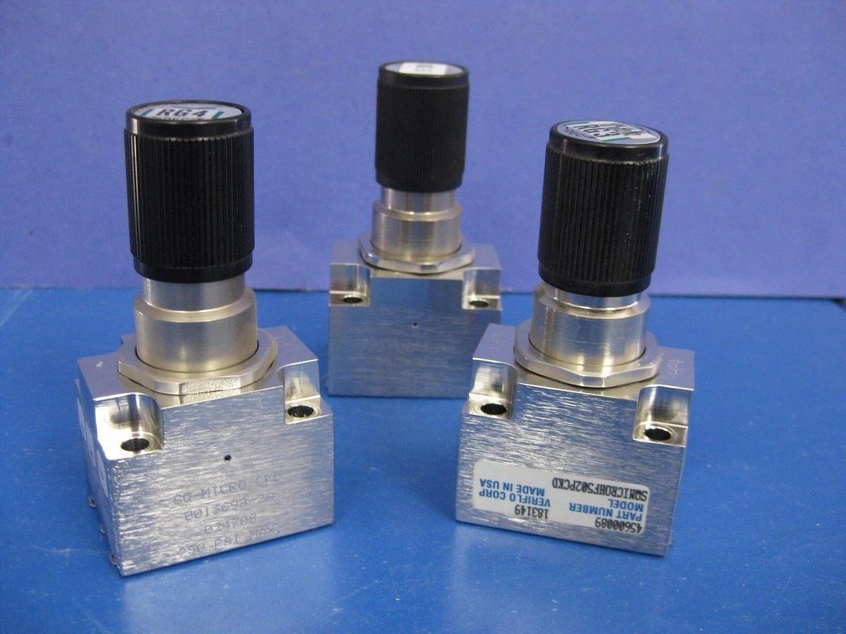 Used VERIFLO Regulator SQMICROHF502PCKD, Lot of 3