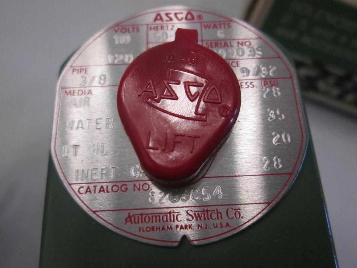 Asco, 8263C54, Solenoid Valve, 3/8", Used