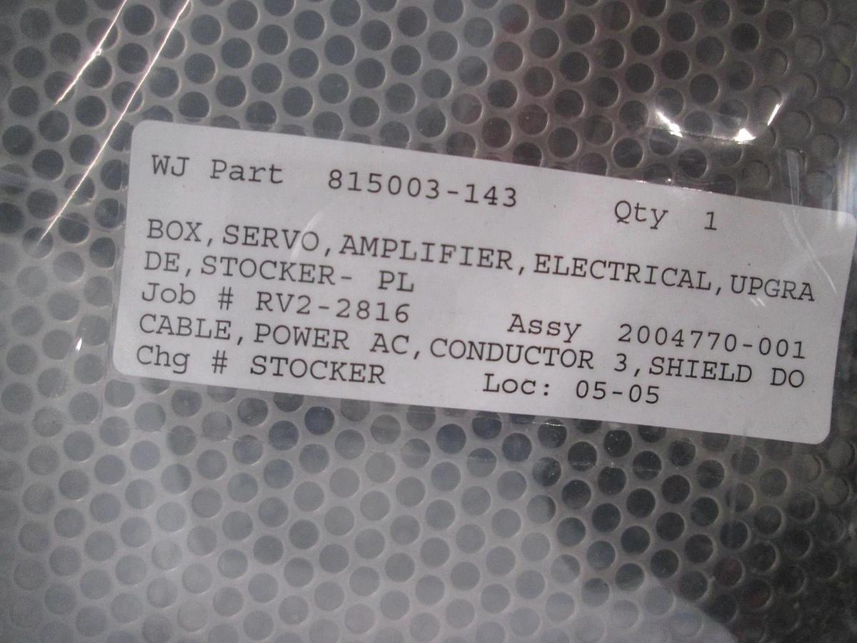 SVG, 2004770-001, Servo/Amplifier Electrical Enclosure for AVP200 RVP200, New