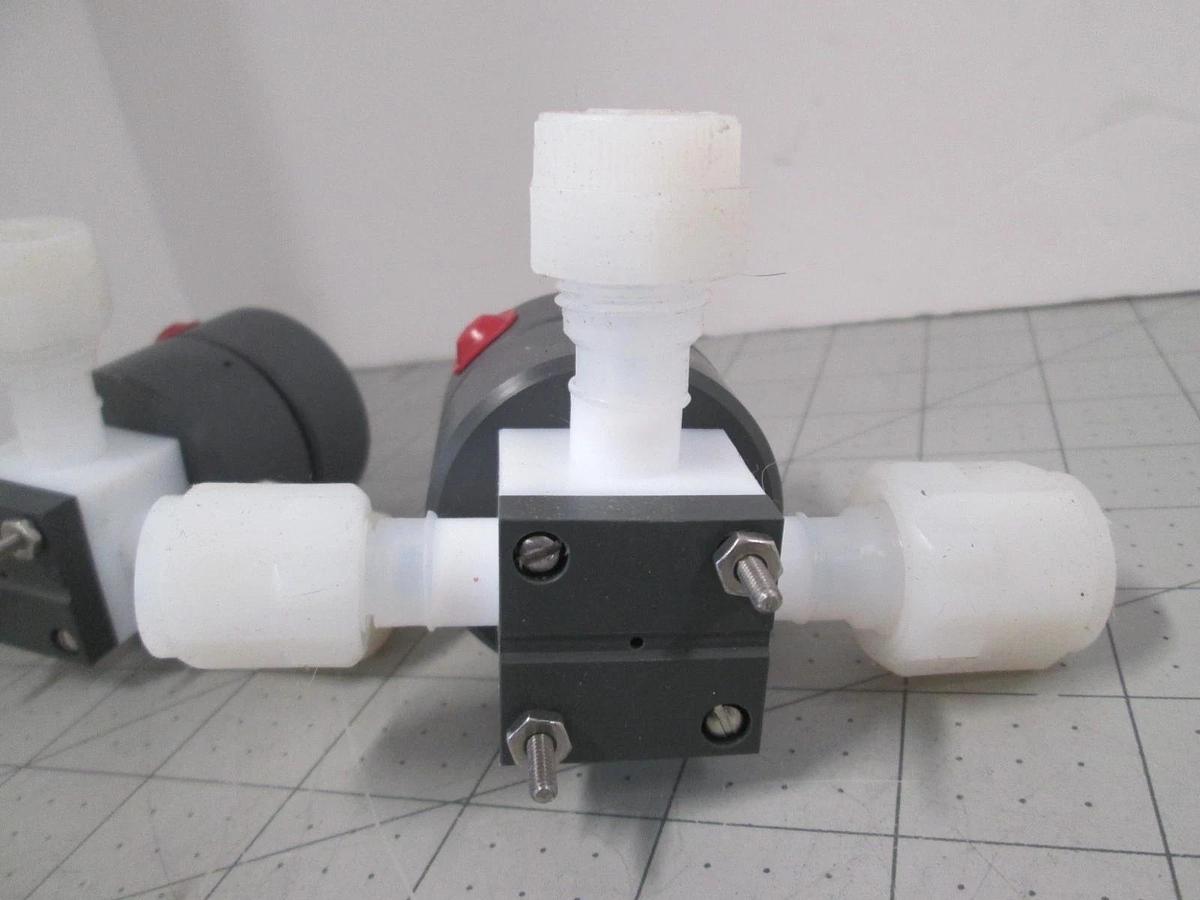 Used Furon, NO-60PSI, 1101708, 100 PSI, 3-Way Valve, Used, Lot of 2