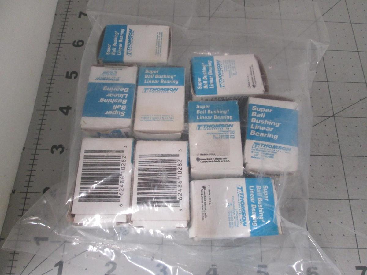 Thompson, Super 8 OPN, Super Ball Bushing, Linear, New, Lot of 9