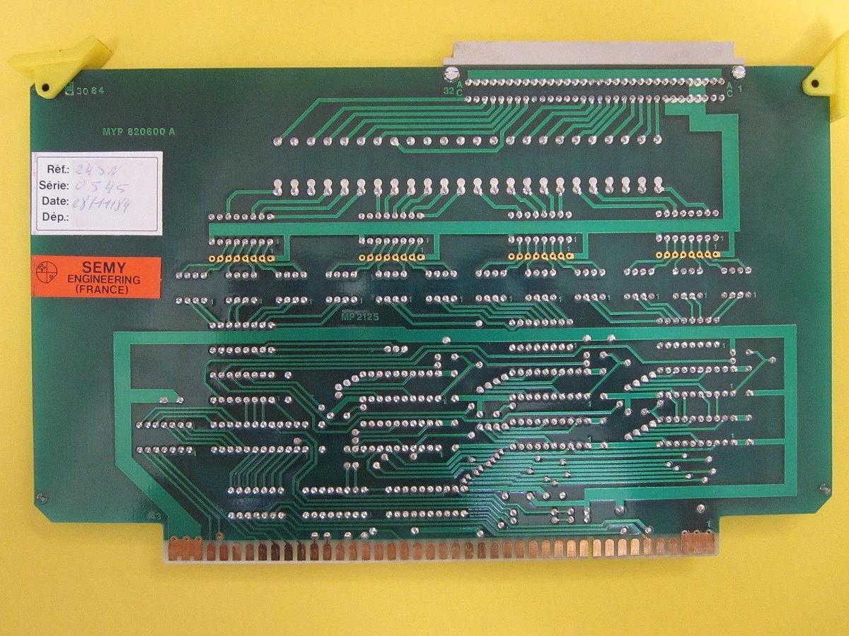 Used Semy Engineering MYP 820600A Board, Used