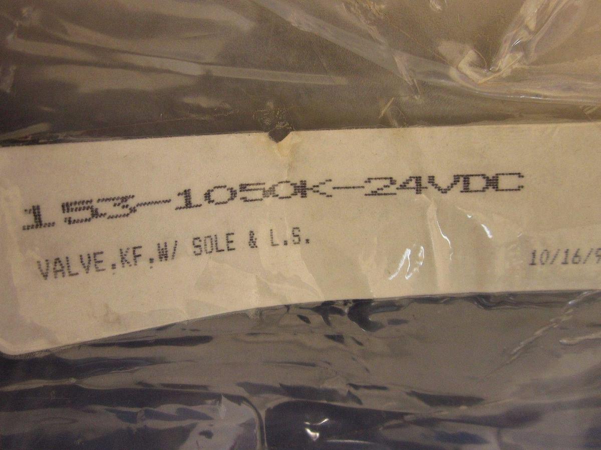 Used MKS HPS 153-1050K 2" Angle Vacuum Valve, NW50, Solenoid and Limit Switch - NEW