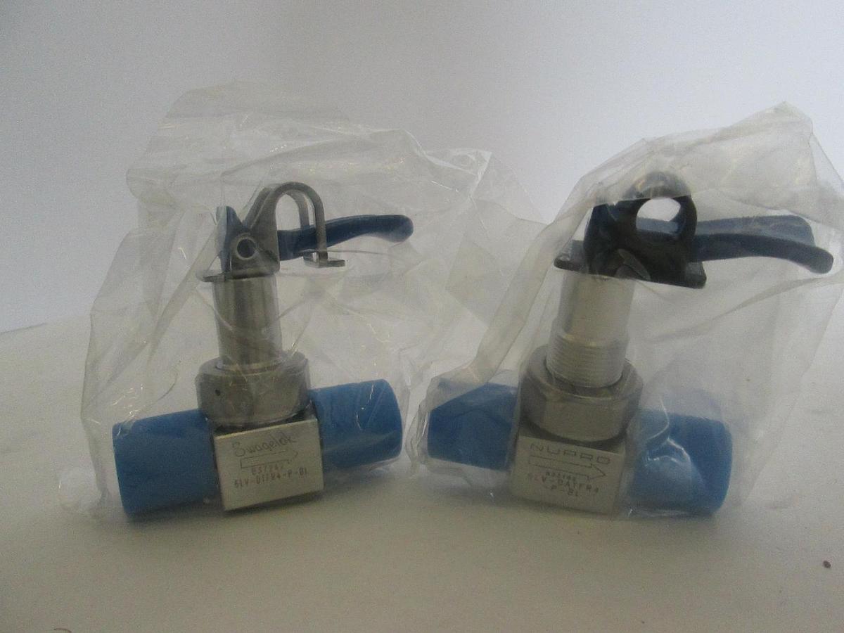 Used Swagelok, 6LV-DTFR4-P-BL, Toggle Valve, Used, Lot of 2