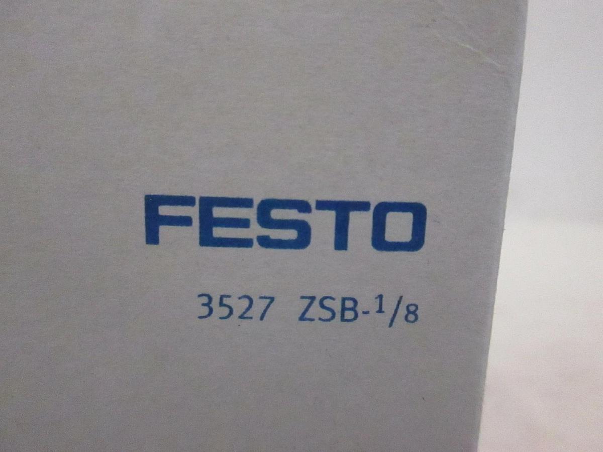 Used Festo 3527 ZSB-1/8, Air Source Safety Start Valve, New