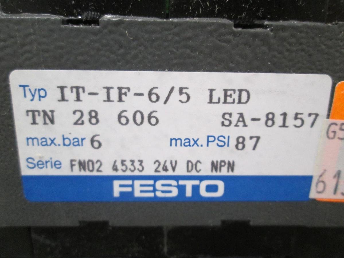 Festo, IT-IF-6/5 LED, SA-8157, Machine Control Unit, Mas PSI 87, New