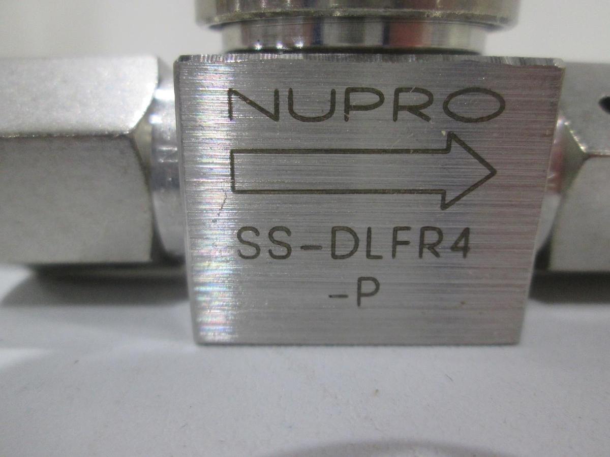 Used Nupro, SS-DLFR4-P, Manual Diaphragm Valve, Used