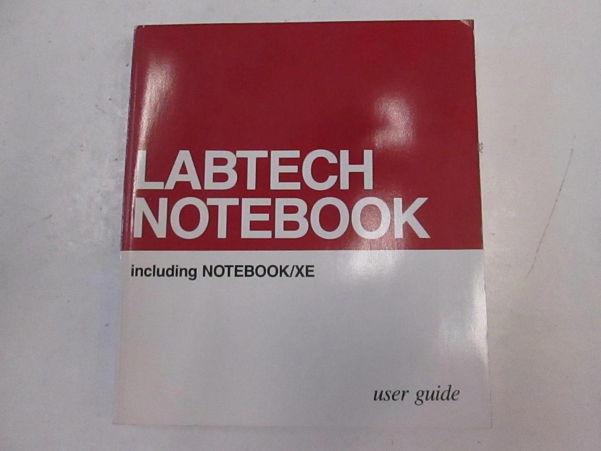 Used Labtech Notebook/XE Family of Products User Guide, Used