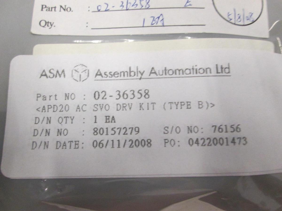 ASM, APD20 AC SVO DRV Kit Type B, 02-36358, New