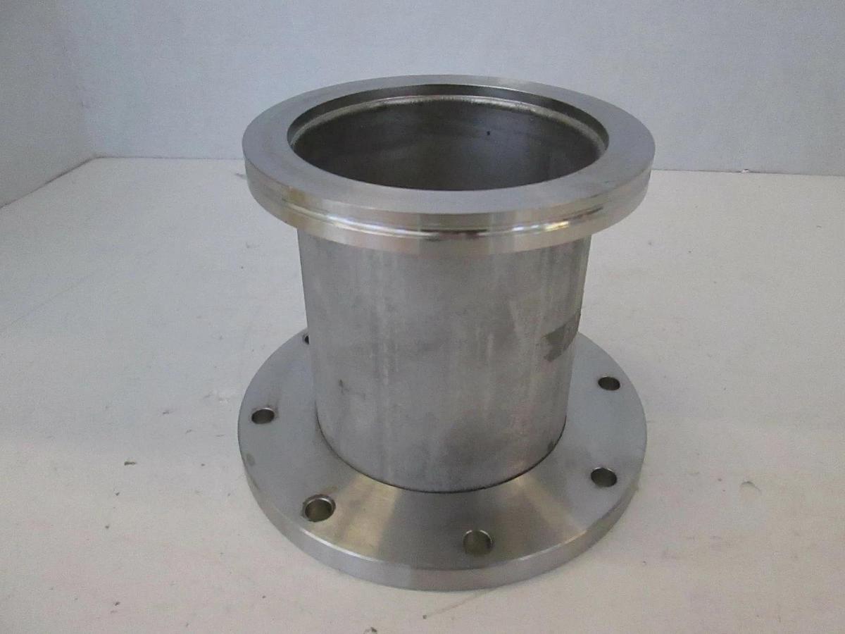 Used Stainless Steel Vacuum Pump Top Flange Adapter, Used